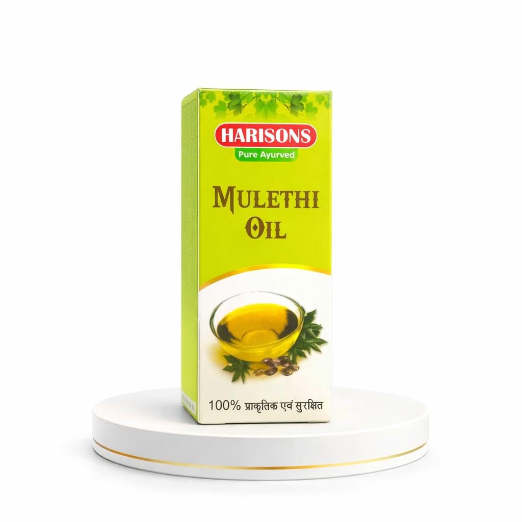 Mulethi Oil 100% Pure Ayurvedic Herbal Oil with Natural Licorice Root Extract for Sore Throat Relief, Immunity Boost, Hair Growth & Bone Strength, Chemical-Free Safe Oil (50ml)-picture-24