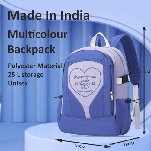 Image of Tinytot 30 Litre Japanese Korean Style School Bag Water-Resistant Laptop & Travel Backpack - Unisex Large 18 Inches Multipurpose Student Backpack for Boys & Girls, Men & Women