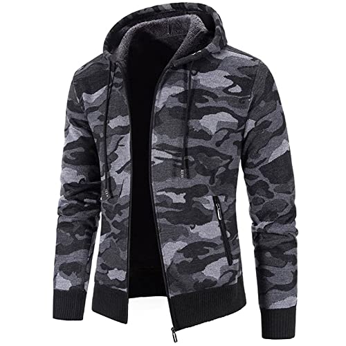 JAYCbop Jacke Für Männer Fleece Herren Blouson Puffer Jacke Herren Cover