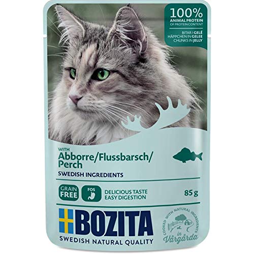 Produktbild von Bozita Häppchen in Gelee mit Flussbarsch - 12 x 85 g