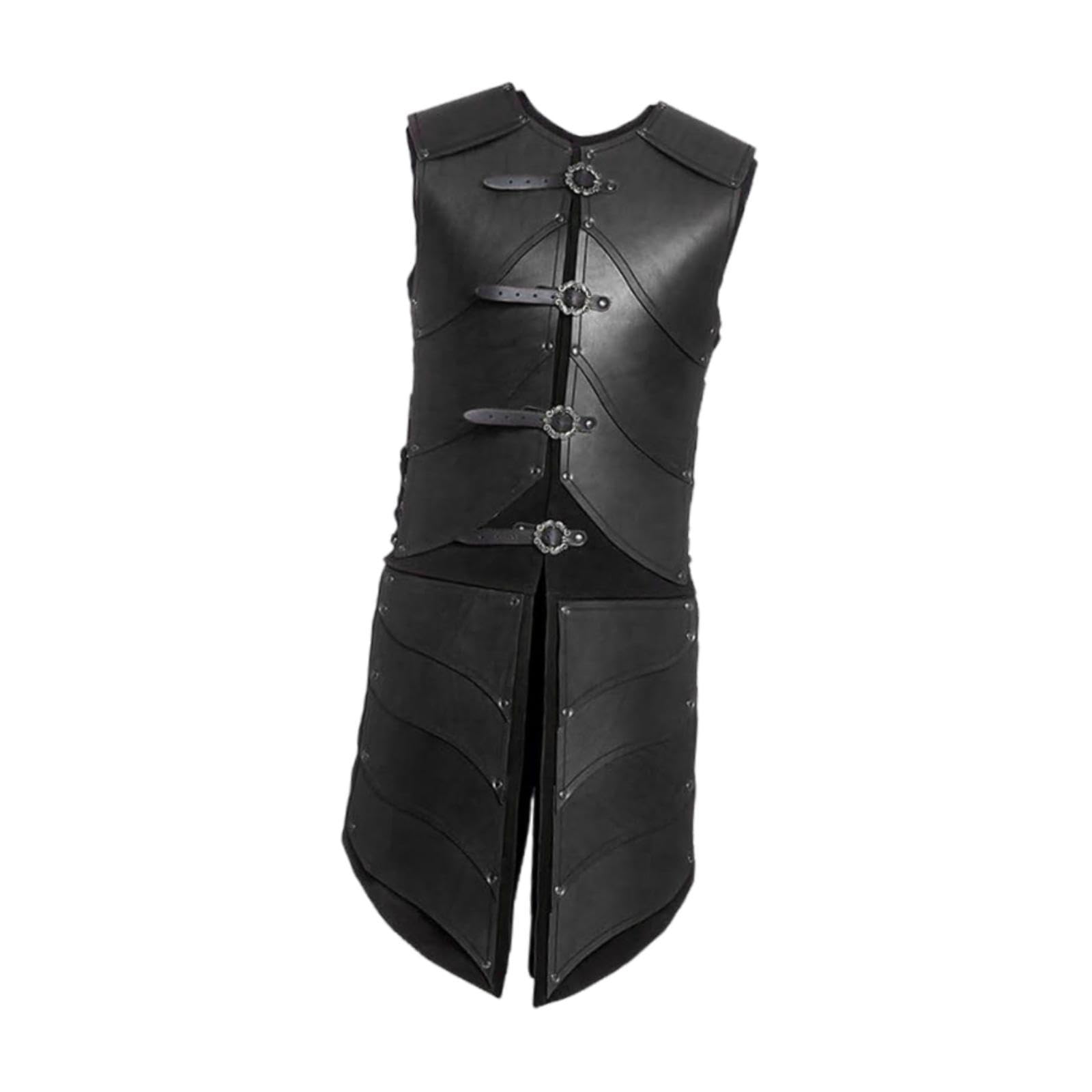 Armatura Medievale Gotica, Accessorio per Travestirsi, Nero