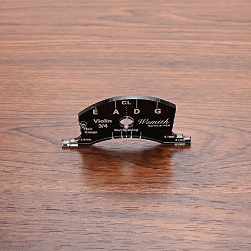 Alnicov Violinenbrücken Reparatur Referenzwerkzeug Griffbrett Schaber Herstellung Vorlage Werkzeug 3/4 schwarz