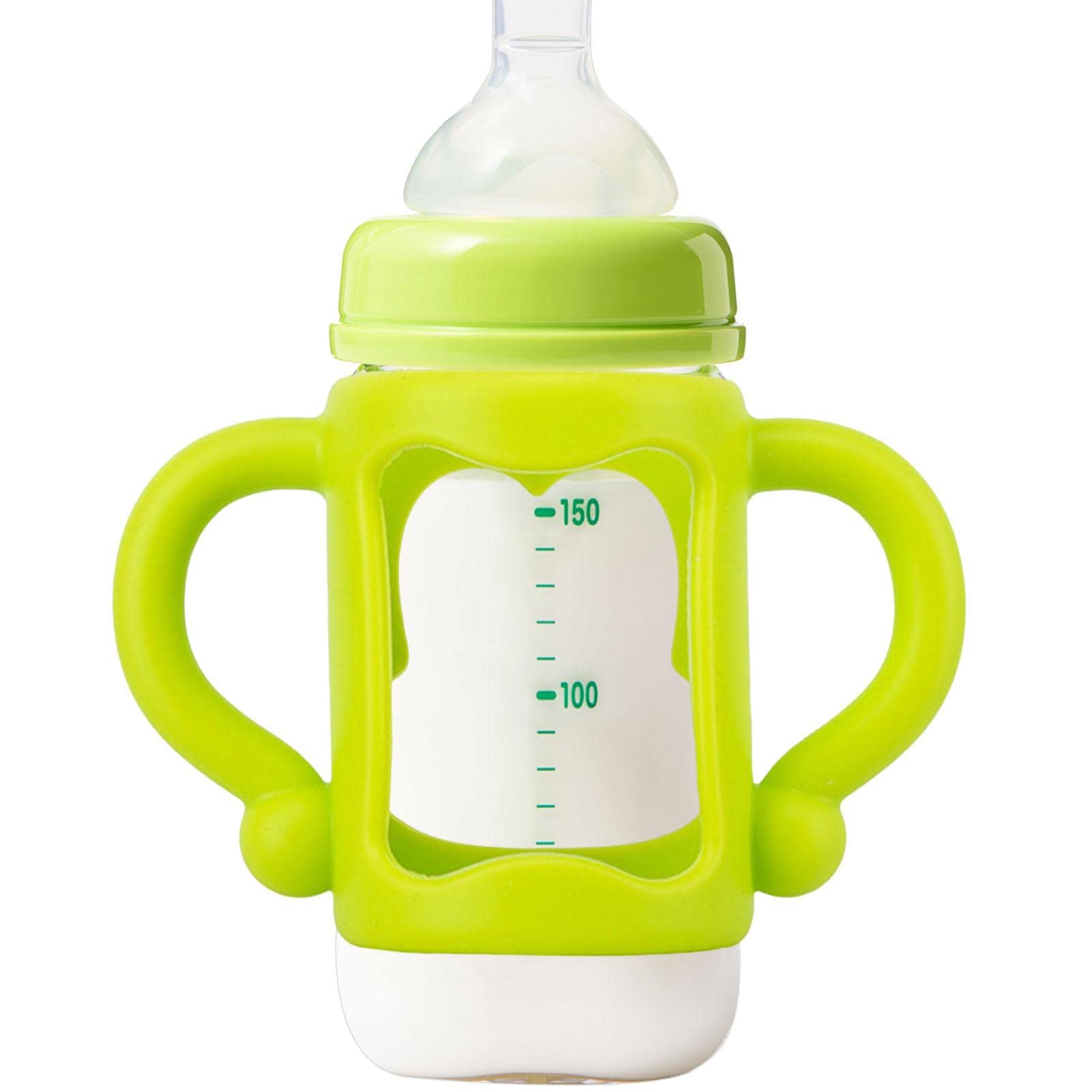 離乳食まとめ売り　哺乳瓶グリップ付き Amazon.co.jp: 哺乳びん握り 哺乳瓶ハンドル | シリコンシッピー