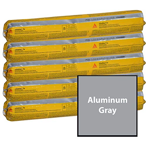 Image of 20 oz Sausage. One Component, Elastomeric, Non Sag, Polyurethane Concrete and Masonry Joint Sealant for Vertical and Horizontal Joints (Aluminum Gray, Pack of 5)