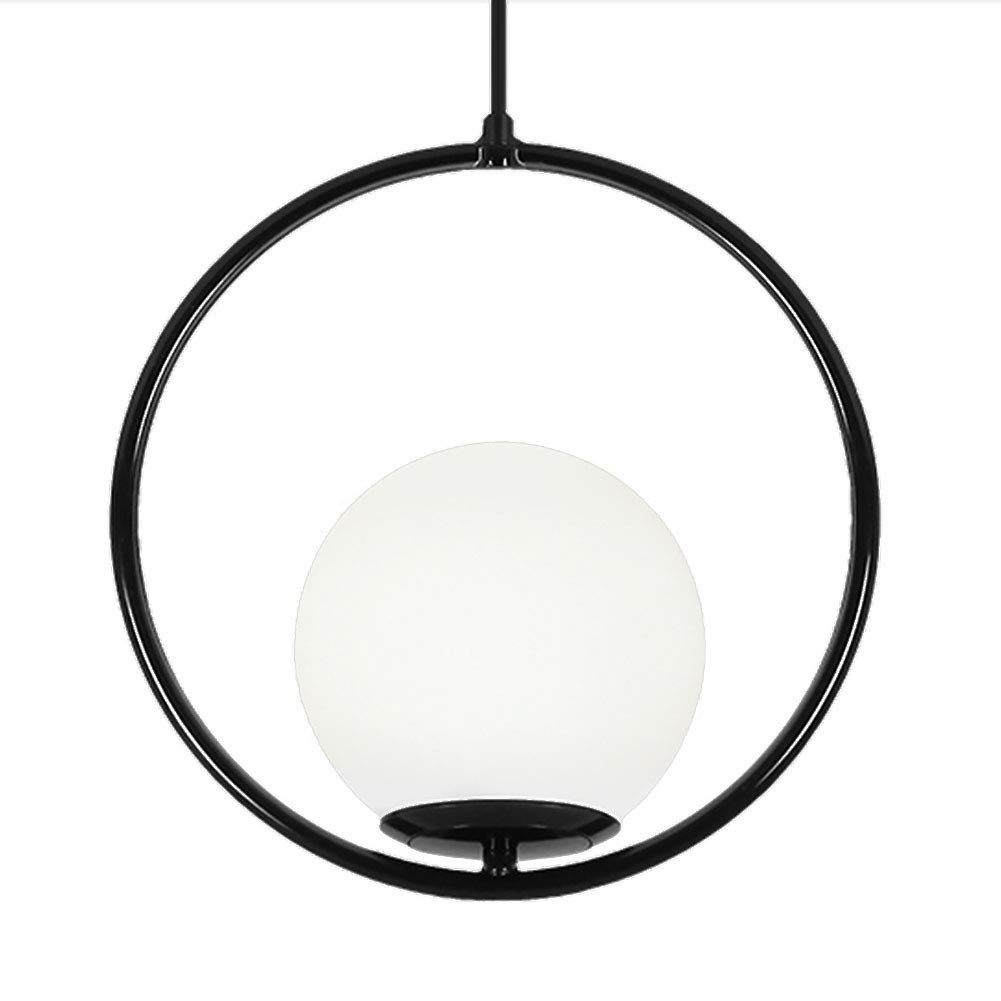 Lustre boule post-moderne en verre de luxe doré pour réception