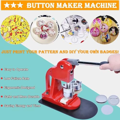 Machine à boutons DIY haute précision avec coupe-cercle intégré - 7