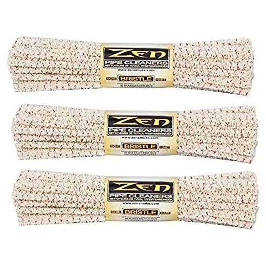 ZEN Bundles Zen Pipe Cleaners Hard Bristle, 132 Count (Pack of 3),Yellow