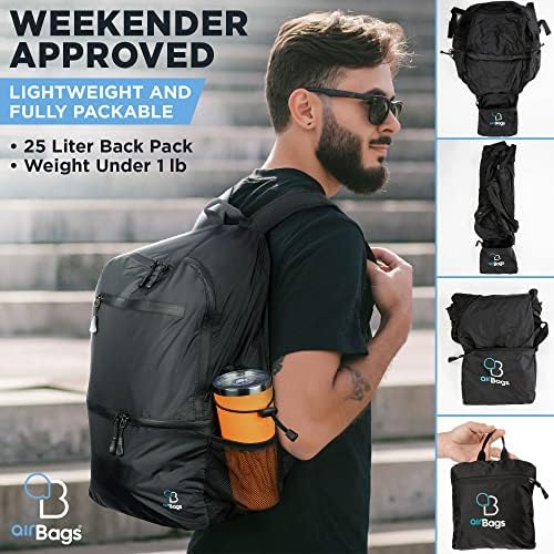 AirBags 25L Ultra Lightweight Packable Backpack for Travel Hiking and