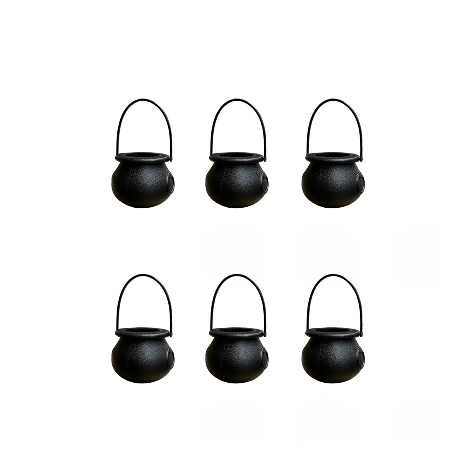 SZAJDSNMURB Witch Cauldron Buckets Set, Halloween Candy Bowls, Plastic