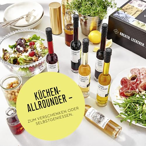 Wajos Geschenkset Essig Öl, 3 x 100 ml: Essig Öl Set als Geschenk für Männer und Frauen, Feinkost Geschenkset für die Küche