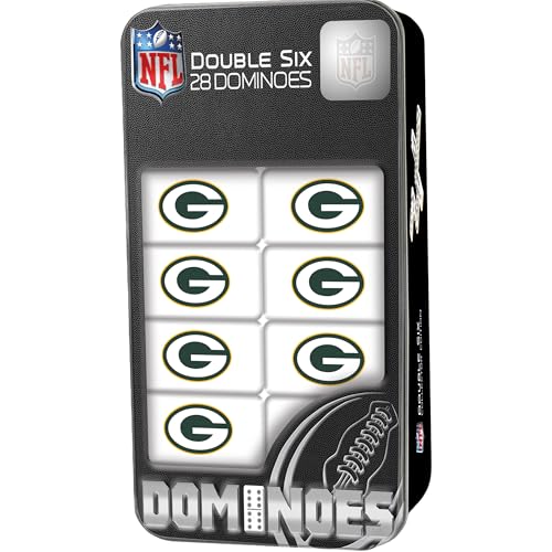 MasterPieces Game Day - NFL Green Bay Packers - 28 Piece Team Logo Double Six Domino Set