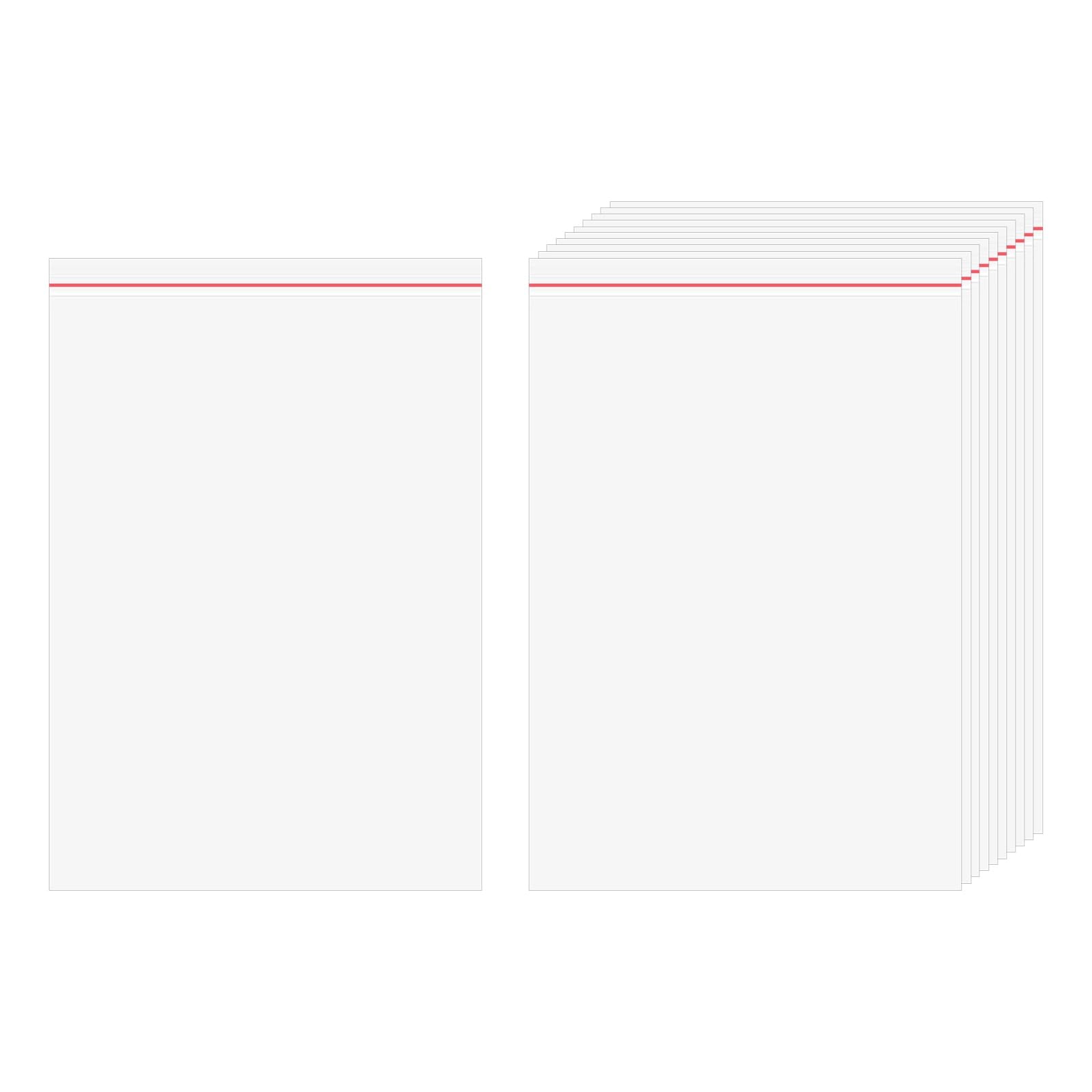 Sacs en plastique transparent à fermeture éclair 19x19 cm pour protéger de la poussière