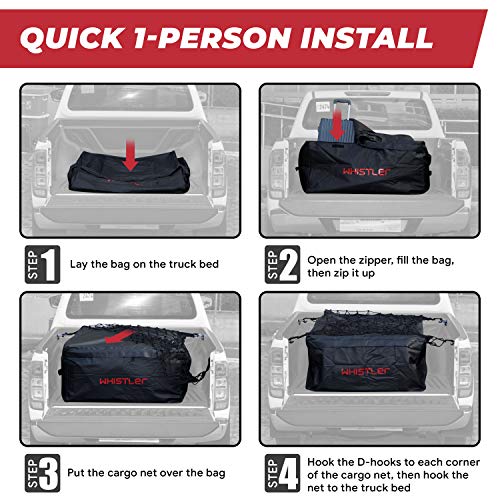 Reviews for Whistler Truck Cargo Bag with Net 100 Waterproof 51" x 40" x 22" (26 Cu Ft