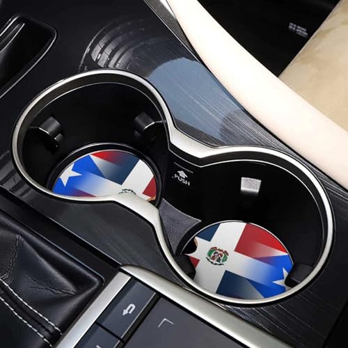 Portavasos para carro con diseño de bandera 4 piezas miniatura 6