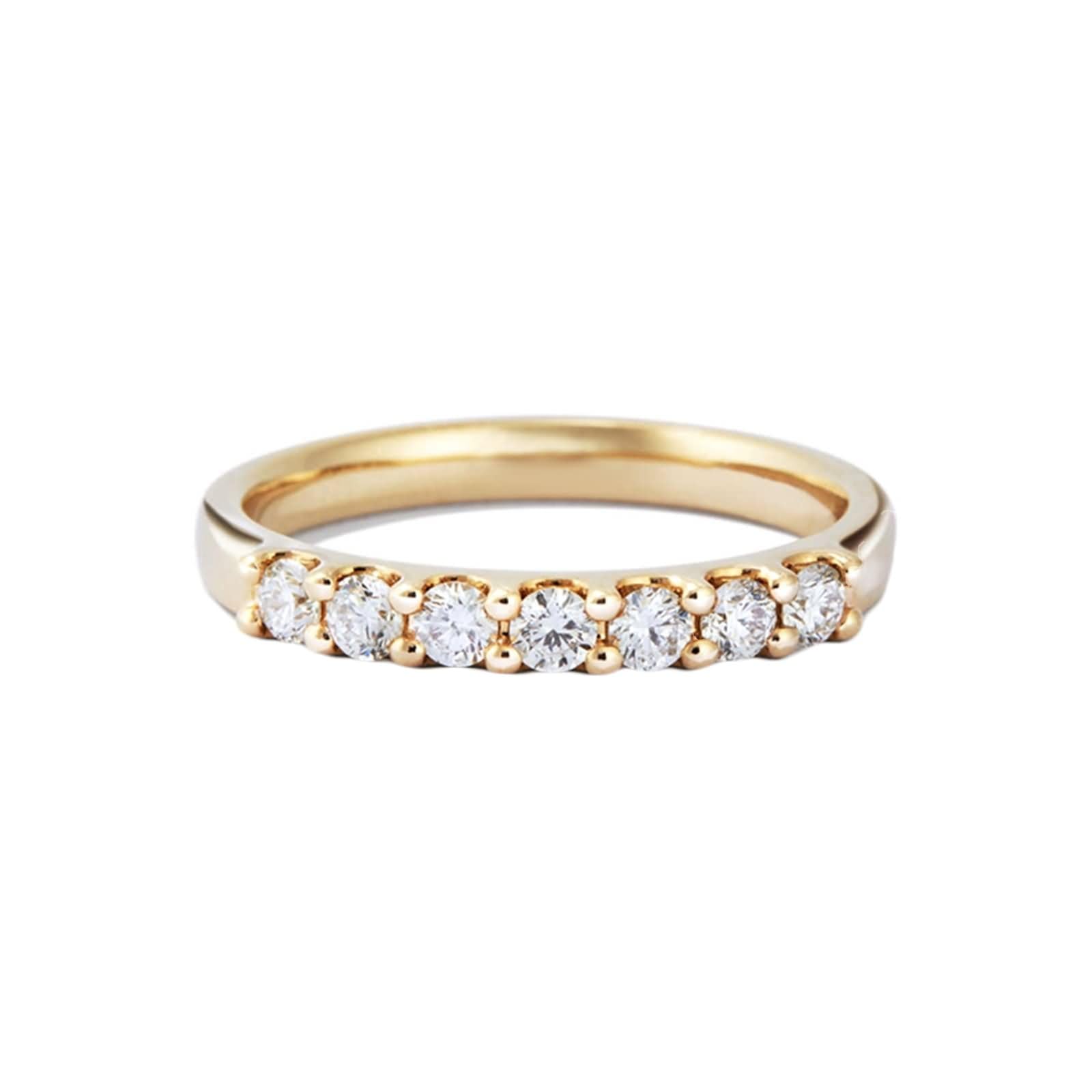 Beydodo Anillos Compromiso Oro Mujer 9 14 18 Kilates con 2,5x2,5 mm Redondo con Moissanita, Anillos de Mujer Oro de Promesa