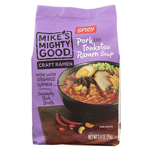 MIKE'S MIGHTY GOOD, Soup, Og3, Ramen, Spicy Pork, Pack of 7, Size 2.4 OZ, (70%+ Organic) - //coolthings.us