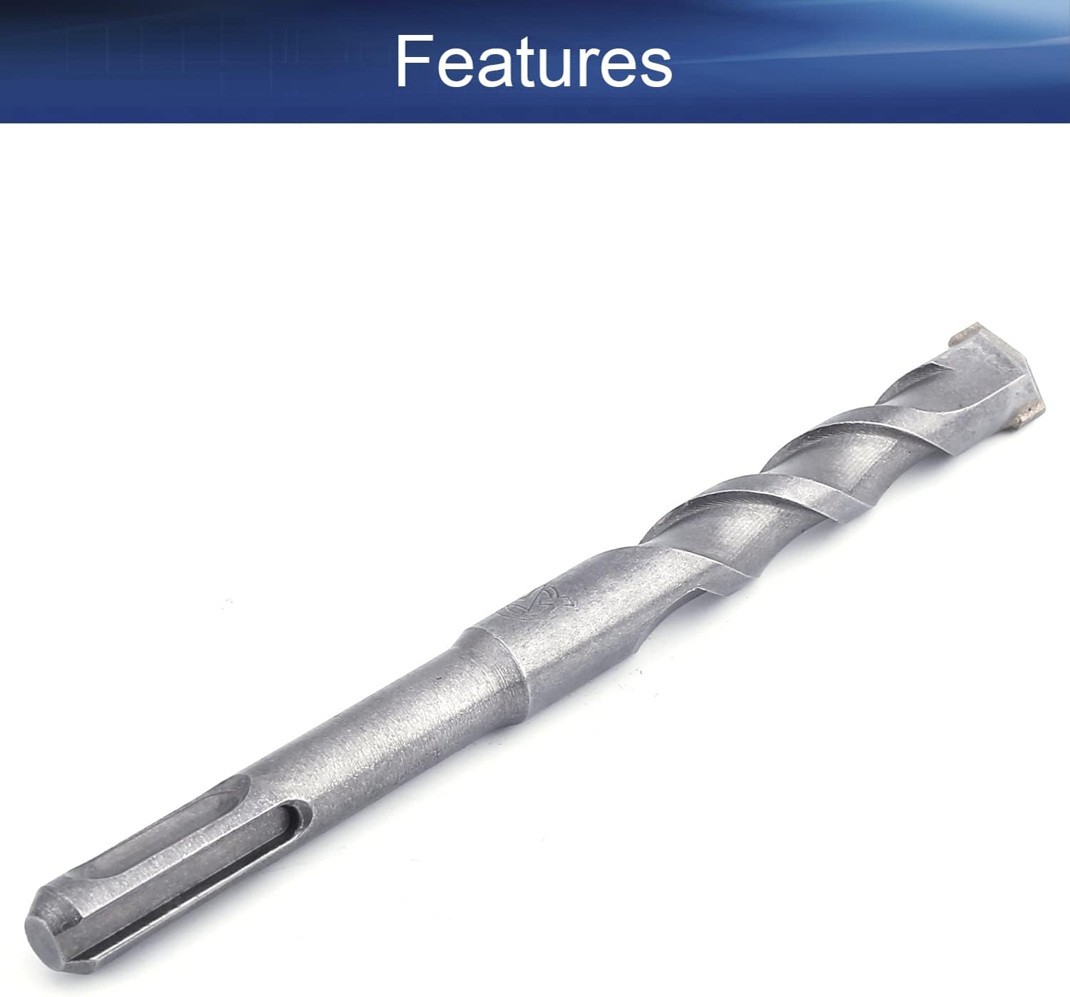 Auniwaig Masonry Drill Bit 14mm Carbide Tipped Rotary Hammer Bit Round Shank Impact Drill, Fit for Fast Drilling In Concrete 1Pcs
