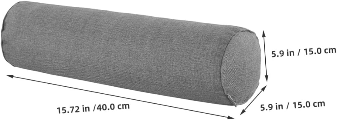 MAGICLULU Massage Foot Pillow for Relaxation and and Home Use Soft Bolster Pillow for Legs and Feet Support Grey
