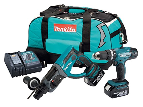 Combopack Perceuse et Perforateur SDS Plus 18V 2x4 0 Ah MAKITA DLX2025M - vue 3