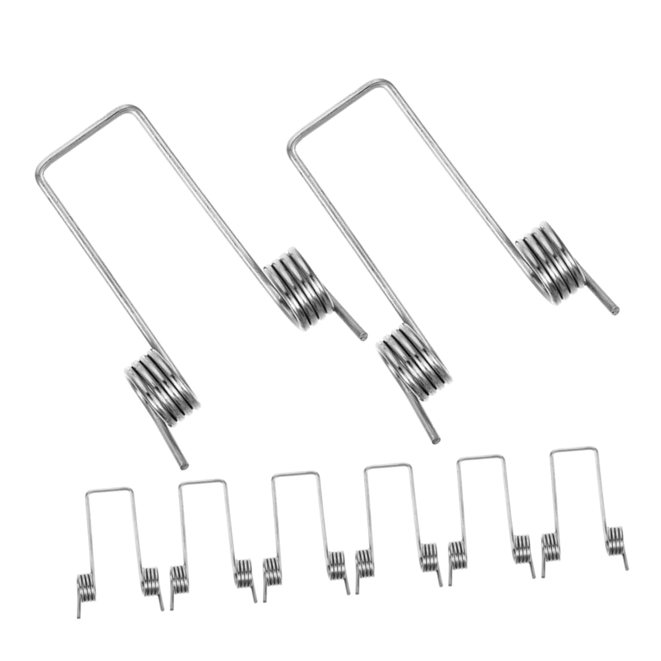 Alipis Garbage Can Replacement Parts 8pcs Stainless Steel Wire Torsional Springs for Lid Easy Flip Action Springs