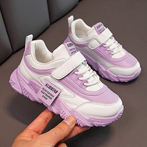 Girls Wide Sneakers Kids Anti-Slip Flat Walking Running Shoes Soft Rubber Sole Athletic Sports Trainers Fall Winter4