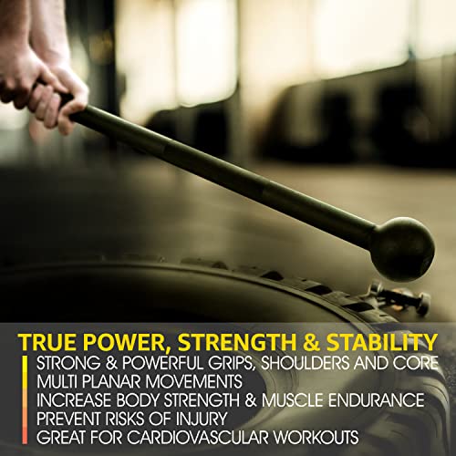 Yes4All Steel Mace Bell for Strength Training, Shoulder, Grips & Forearms Workouts - 7 Pounds by Yes4All - Image 5