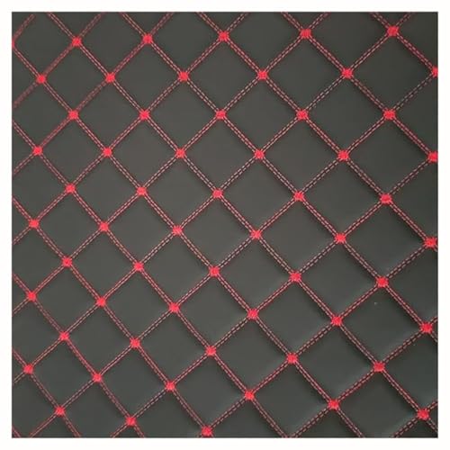 Tissu simili cuir grainé noir robuste pour réparer les canapés griffés et sièges usés au mètre