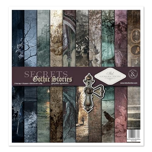 ITD Collection - Paquete de scrapbooking de 12 x 12 pulgadas, papel de scrapbooking, papel decorativo, decoupage, fabricación de tarjetas, tamaño de papel - 310 x 320 mm (SLS-039- HS code 48025890)
