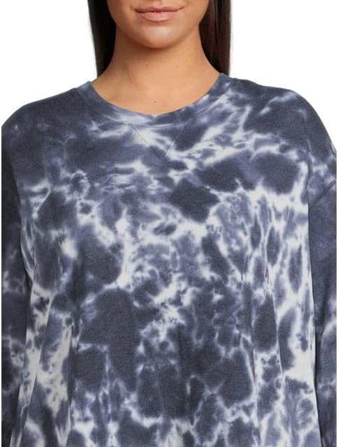 Terra & Sky Women's Plus Relaxed Crewneck High-Low French Terrycloth Sweatshirt - Image 4