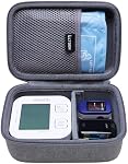 LTGEM Hard Travel Case for iHealth Track Smart Upper Arm Blood Pressure Monitor - Protective Carrying Case Bag(Inside: 7" x 4.8" x 2.2"), Case Only, Grey