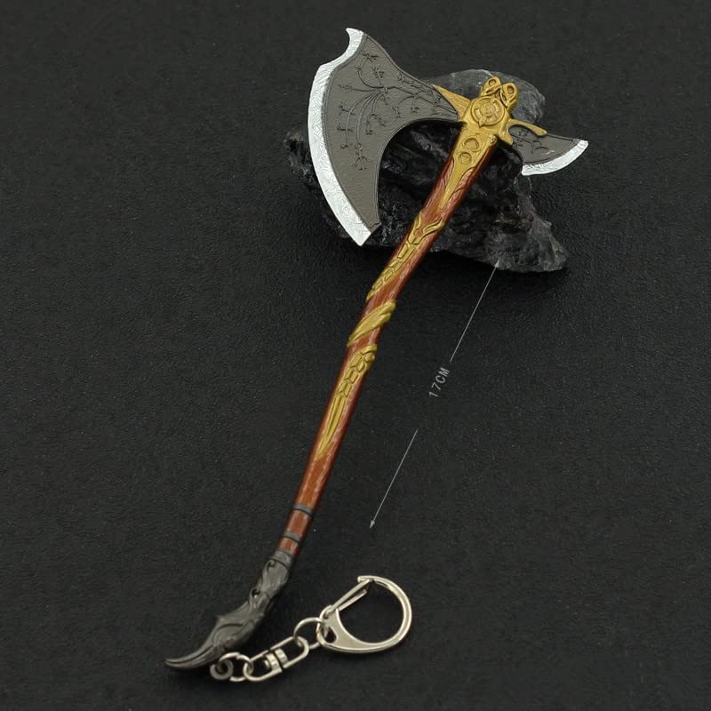 God Of War Leviathan Axe Keychain Metal Replica From