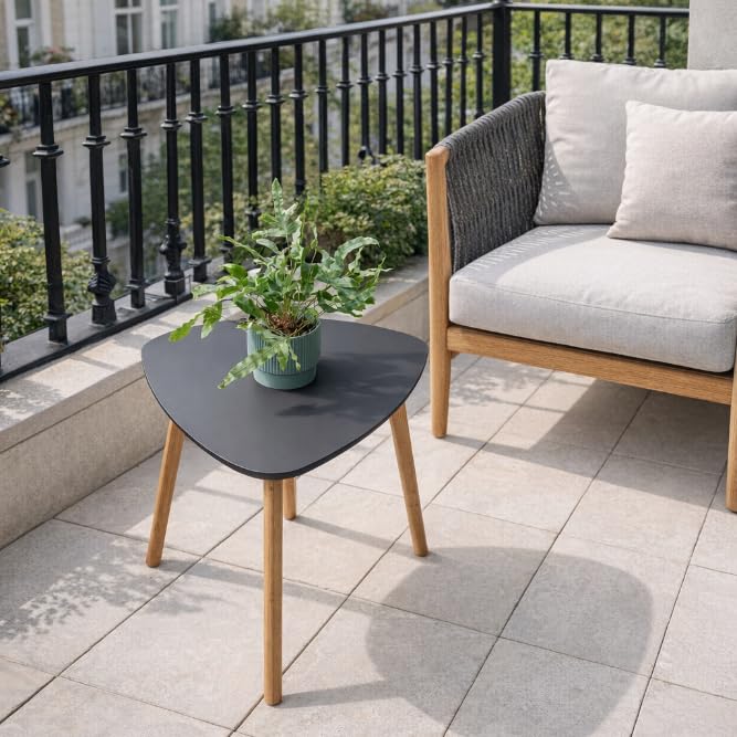 Malme Outdoor Side Table for Balcony & Patio in Choice of Colours and Sizes (Storm Grey, Extra Large)