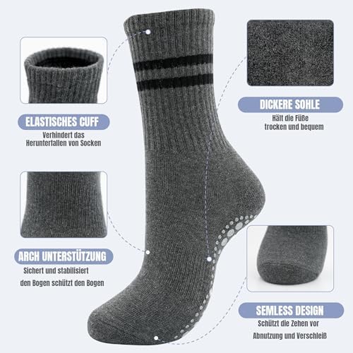 3 Paires De Chaussettes - Chaussettes Antidérapantes