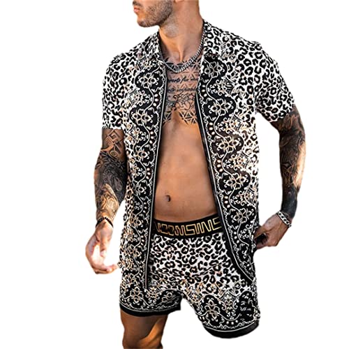 Style patchwork hawaïen pour cet ensemble homme tz-30 en taille S