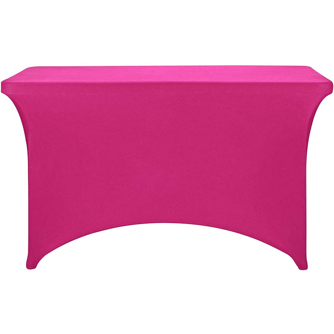 Copritavolo Rettangolare Elastico In Spandex – Tovaglia Morbida Antirughe Con Tasche Per Gambe, 183x76x76 Cm, Bianco, Per Banchetti E Feste