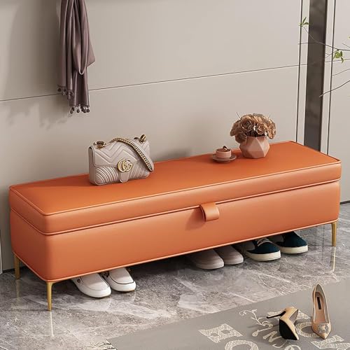 Banc rembourré moderne 60 cm pour ranger et s'asseoir facilement