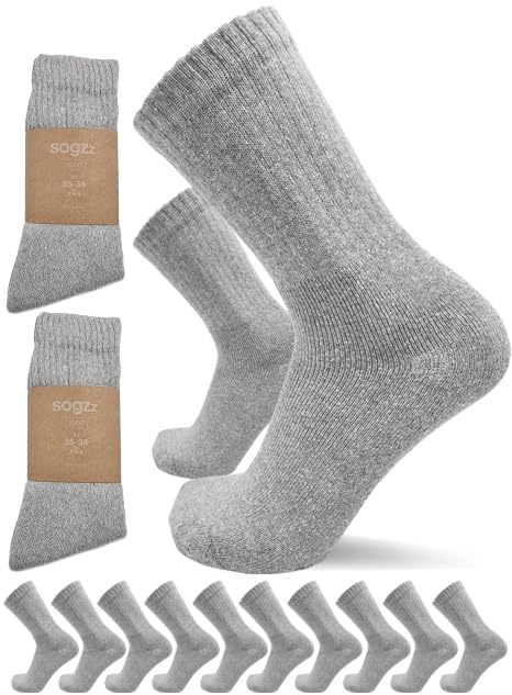 sogzz Tennissocken | bis 20 Paar | Größen 35-50 | Herren Damen Sportsocken, Arbeitssocken, Tennis Sport Freizeit Arbeit Socken Unisex, Schwarz Weiß Grau Modell: Sport Basic