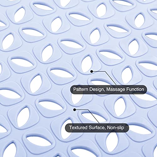 WELTRXE Bathtub Mat Non Slip Shower Mats for Bathroom Tub 70 x 40cm, Odorless, Soft TPE, Strong Suction Cups - Image 3