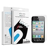 iPhone 4 4S Screen Protector: Stalion Shield Tempered Liquid Glass Shatter-Proof Armor Guard [Retail Packaging](1-Pack)