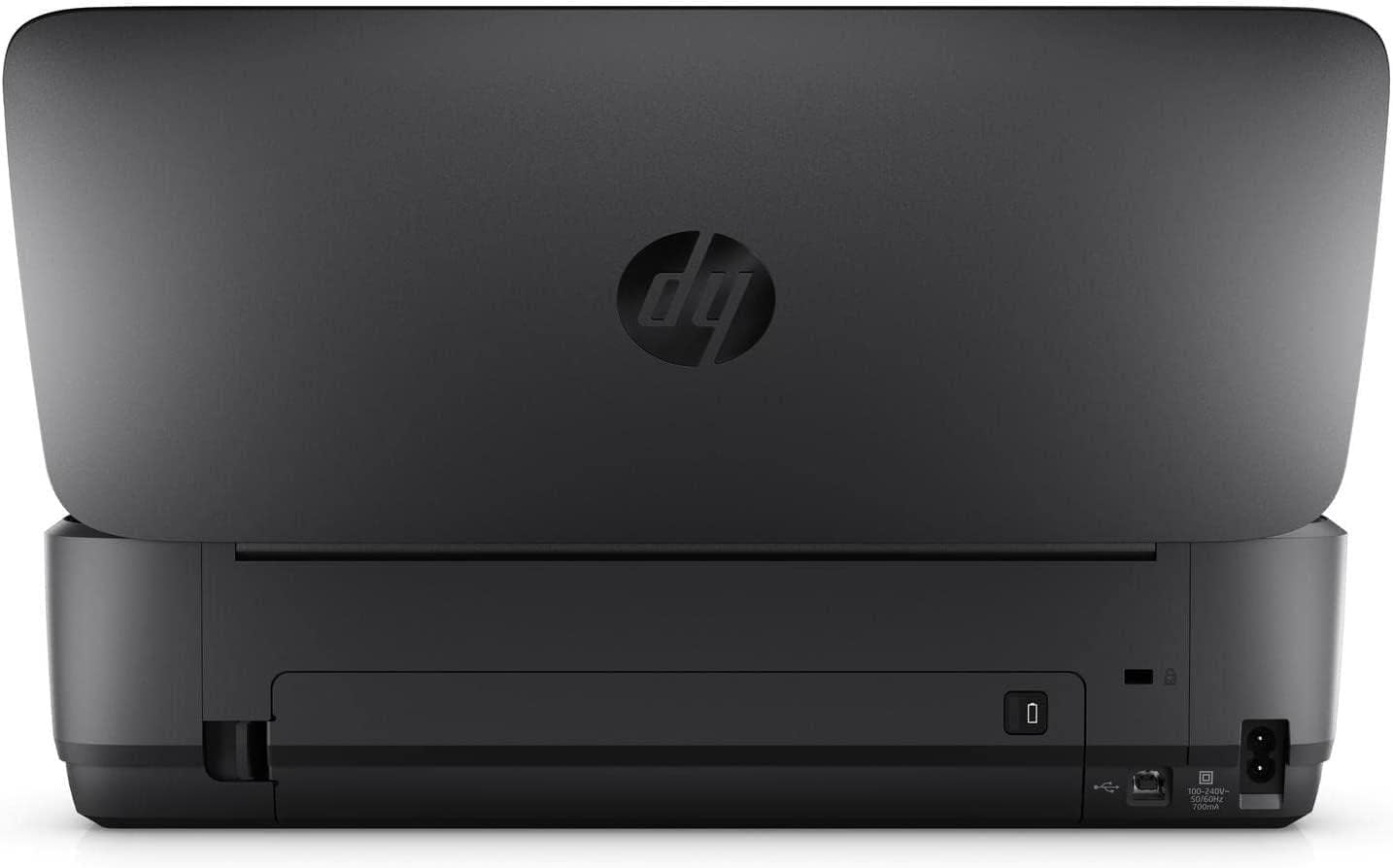 HP OfficeJet 250 Stampante All-in-One Portatile, Stampa/Copia/Scansione 600 dpi, Nero