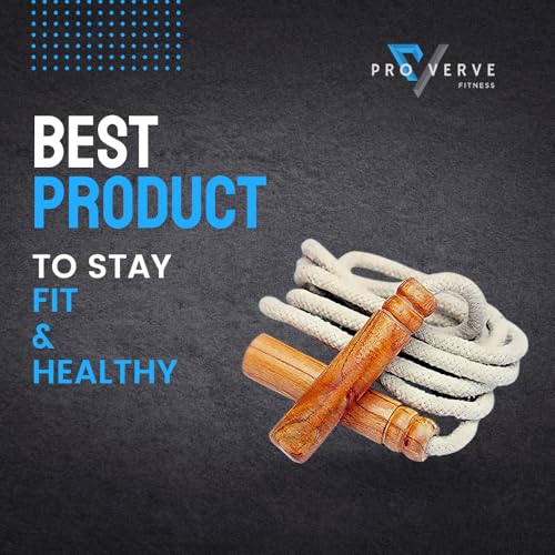 Image of Cotton Skipping Rope Men And Women And Children, Tangle Free Jumping Rope for Gym Exercise Workout & Weight Loss For Kids (Brown)