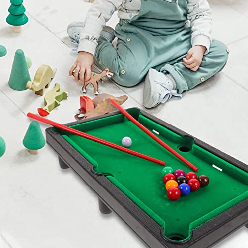 Kisangel 1 Set Mini Pool Table Tabletop Billiard Game Toy For Home Office Desktop Game #TOP5