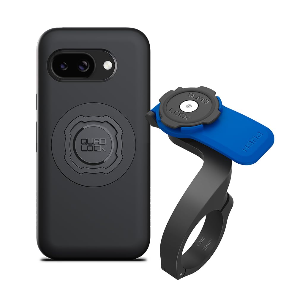 QUAD LOCK Out Front-Lenker Fahrrad Handyhalterung (V3) mit MAG Handyhülle für Google Pixel 9a