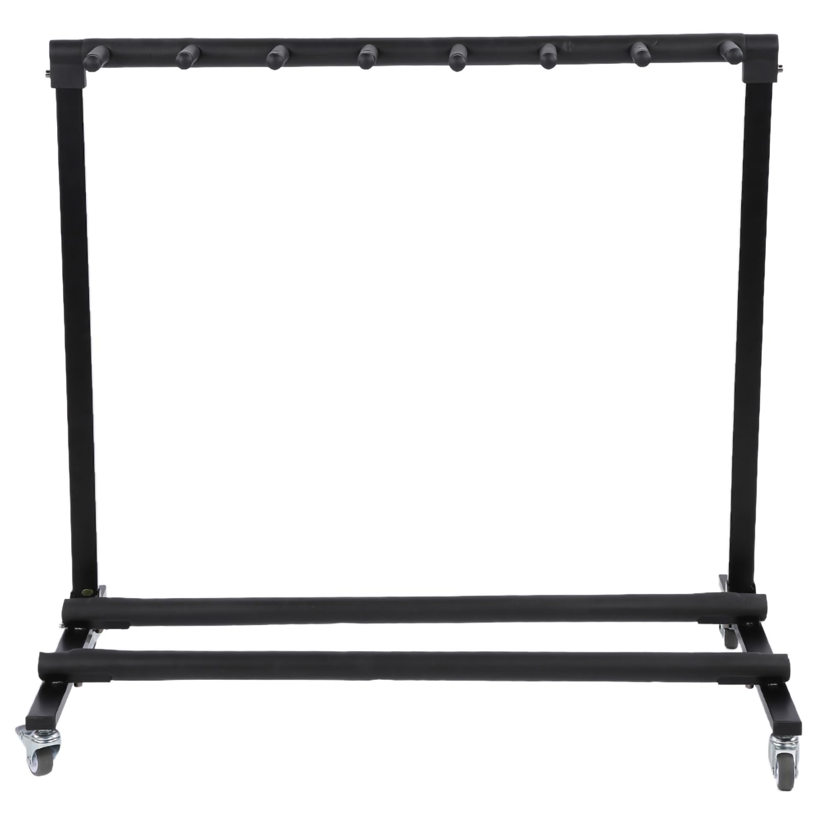 Supporto per chitarra, multiplo per chitarra elettrica pieghevole universale per basso + ruote (FL-17L 7 testine)