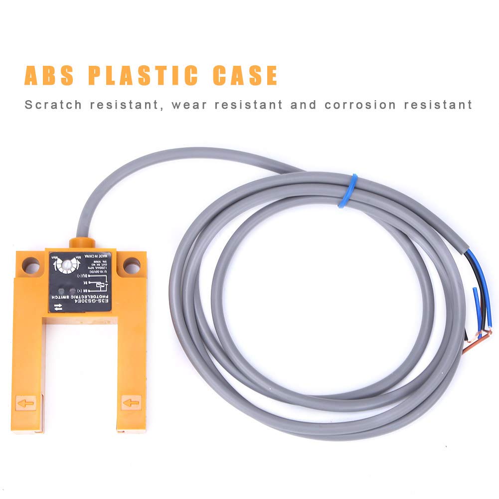 Photoelectric Switch NPN 3 Wire Sensor Groove Shape Sensor DC10-30V High for Inductive Objects
