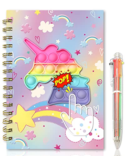 Secret Diary for Girls w/ Pen Pop Fidget It Kids Notebook 21x14cm 160Page