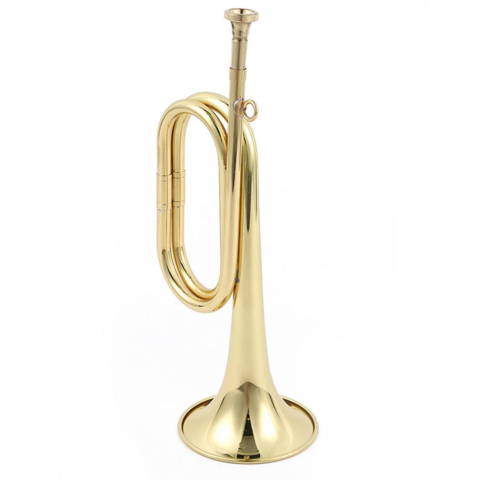 Student Trompete Trompete BB B Trompete Messing Gold-lackiertes exquisites langlebiges Musikinstrument mit Mundstückhandschuhen Riemenfall (Color : Only Trumpet)