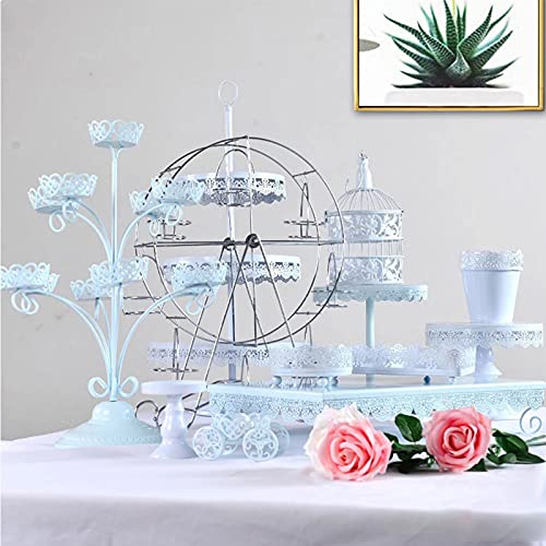 Support gâteau grande roue métal résistant gain de place