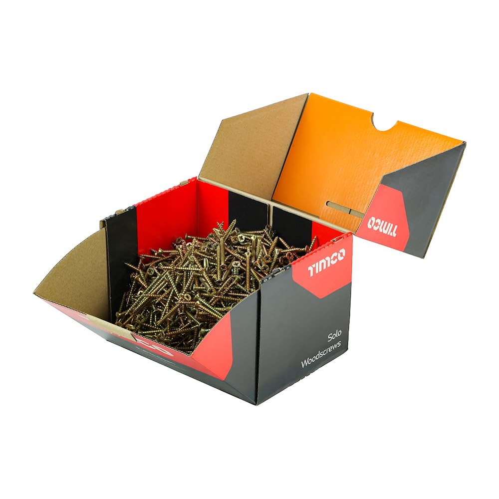 Timco - Solo Woodscrew Industry Pack (Size 4.0 X 50-1000 Pieces)