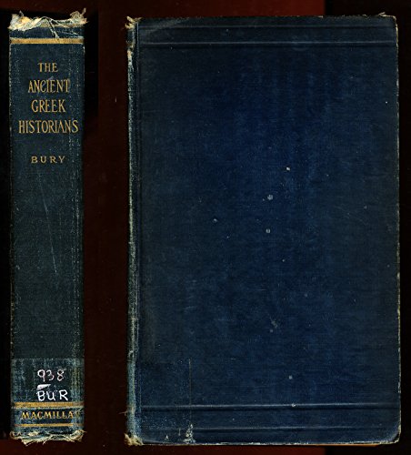 The ancient Greek historians (Harvard lectures) B0006AFJDW Book Cover